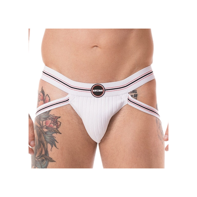 Barcode Berlin Jockstrap Zoran Blanc